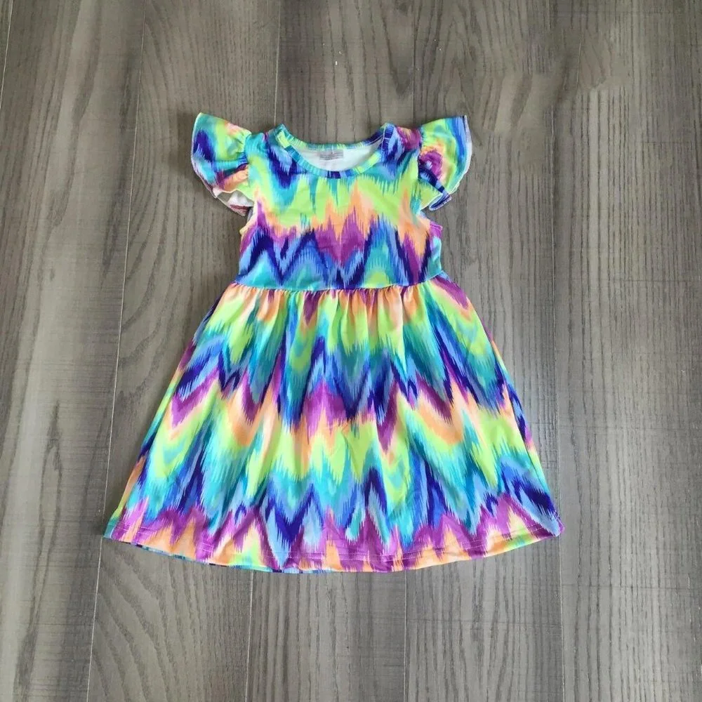 Baby Girls Boutique Dress Lot Mermaid Tutu Tie Dye